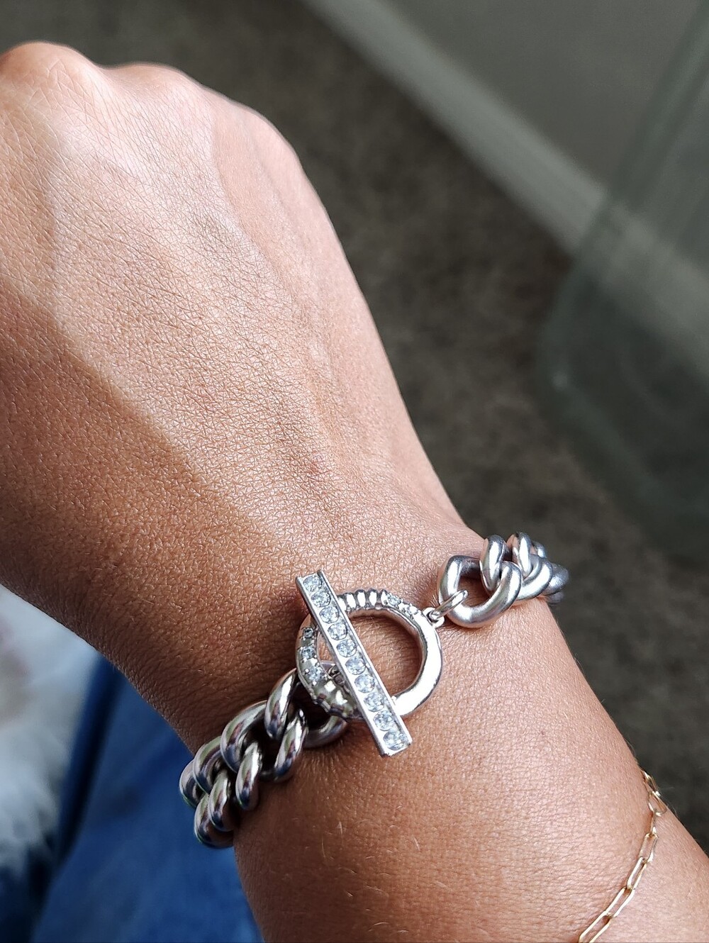 Kendra Scott Sm/Med Whitley Toggle Chain Bracelet - Picture 5 of 5